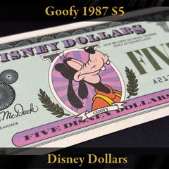 ディズニーダラー 1987年 5ドル グーフィー