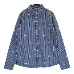 サイズ：5 PEARLY GATES パーリーゲイツ  半袖ポロシャツ ボーダー柄 ネイビー系 [240101357567] ゴルフウェア メンズ ストスト サイズ：5 PEARLY GATES パーリーゲイツ 半袖ポロシャツ