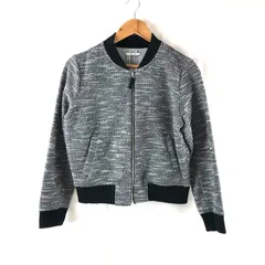 ベイフロー BAYFLOW ブルゾン ツイード ジップアップ リブ タグ付き 黒 グレー系 3サイズ 618632のサムネイル