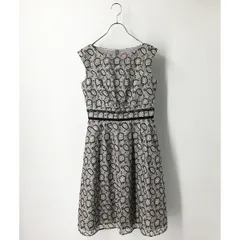 2020年 秋コレクションアイテム TOCCA トッカ 洗える ENDLESS WALTS オーガンジー刺繍 ドレス 0//グレー -.【2400012787841】