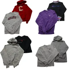 古着卸 まとめ売り チャンピオン Champion リバースウィーブ スウェット 8枚セット (メンズ XS /S ) アーチロゴ 中古 古着 NC4228