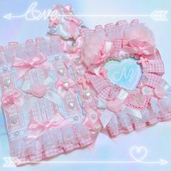 推し活コレクトブック໒꒱· ﾟねこ耳ピンクギンガム♡ベビーハート〔No.14〕