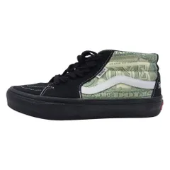 Supreme シュプリーム 23SS VN0A5FCGBMA × VANS DOLLAR SKATE GROSSO MID ダラー スケートグロッソ ミッドカット スニーカー ブラック系 グリーン系 25.5cm【中古】のサムネイル