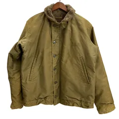 ヴィンテージ vintage 40's U.S.NAVY N-1 DECK JAKET USN ピケ ジャケット カーキ 201MT-3583 VB