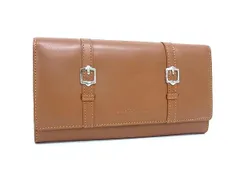 ■美品■ Roberta Viviani ロベルタヴィヴィアーニ レザー 二つ折り 長財布 ウォレット 札入れ 小銭入れ カード入れ ブラウン系 DK2171