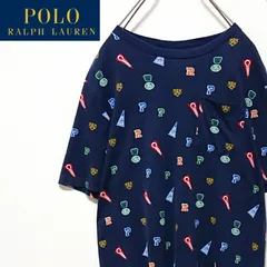 希少 ポロラルフローレン 総柄 キャラ ロゴ 半袖 Tシャツ