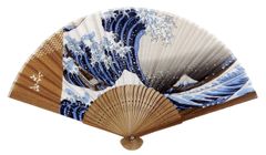 【人気商品】北斎 【京彩】 【4743】 扇子 和柄 山本仁商店