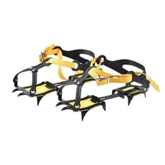 新品 YOGOGO 10本爪 アイゼン 簡単装着 収納袋付き フリーサイズ 雪山 登山 トレッキング 左右2個セット