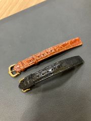【EL5】Cartier　カルティエ　時計用ベルト　2点セット　クロコ　マストコリゼ用　ラグ幅12mm　MK9788