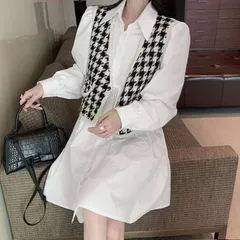 ベスト シャツ ワンピース セット レディース   vii3u680836