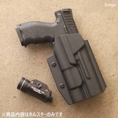 国内製造品 六七五 H&K VP9 ストリームライト TLR-1 HL 専用 カイデックスホルスター 右用 Blackカラー