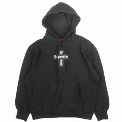 20AW シュプリーム SUPREME Cross Box Logo Hooded Sweatshirt クロスボックスロゴ フーディー パーカー スウェットシャツ プルオーバー 裏起毛 コットン サイズS 黒 ブラック メンズ/■U14