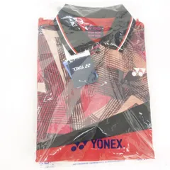 【未使用】YONEX ヨネックス ウィメンズゲームシャツ No.20737 サンセットレッド Mサイズ テニスウェア