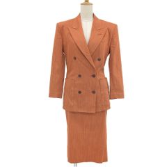 JEAN PAUL GAULTIER FEMME ジャンポール ゴルチエ フェム セットアップ ダブルジャケット スカート レディース オレンジ 40 90's