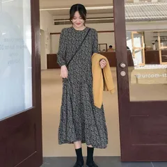 花柄 ドレス 大きいサイズ 薄手 マタニティウェア 長袖 半袖  ワンピース ロングスカート ワンピドレス ロング 袖なし ラウンドネック ポリエステル かわいい 大人可愛い カジュアル おしゃれ レトロ ラフ ラブリー キュート モテ 花柄 小花柄 春 夏 