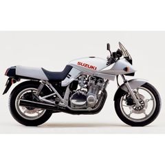 絵画風 壁紙ポスター (はがせるシール式) スズキ GSX1100S (SZ / 初期型) 刀 カタナ KATANA 1982年 名車 キャラクロ SKTN-002W2 (ワイド版 603mm×376mm) ＜日本製＞ ウォールステッカー お風呂ポスター