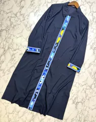 LEONARD （レオナール） ｽﾌﾟﾘﾝｸﾞｺｰﾄ レディース衣類 ワンピース  Navy 撥水加工 レインコート ロング丈 花柄 コート ネイビー 40のサムネイル