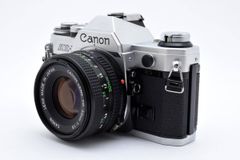 ★美品★キヤノン Canon AE-1 シルバー ボディ Canon New FD 50mm F1.8 フィルム一眼レフ★W0890＃AW2073
