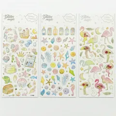 ぷくぷく ボンボン ドロップ風 かわいい シール帳　３枚