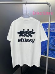 新品未使用 STUSSY ステューシー クラシックサーファーロゴプリントクルーネック半袖Tシャツ 【男女兼用】
