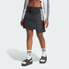 (アディダスオリジナルス) adidas Originals カーゴ ミニスカート ストリートファッション レディース KP047 JJ3087 WOMEN CARGO MINI SKIRT BLACK