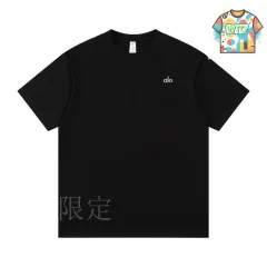 【今日WTO】ALO 25 春夏丸首ルーズ銀箔 T 恤-WH15