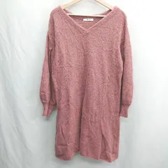 ◇ ◎ ⊇ snidel スナイデル 長袖 ミニ丈 ワンピース サイズF レッドブラウン系 レディース E  【1412260038911】