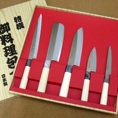MAC 真久作 御料理庖丁 刺身 三徳 出刃 ペティ 棒砥石5点セット - メルカリ