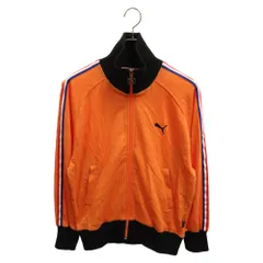 PUMA (プーマ) 00S トリコロールサイドライン ジップアップ トラック ジャージ ジャケット オレンジ PMF773Sのサムネイル