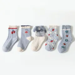 ☆ ブルー ☆ Lサイズ ☆ ガールズ ソックス sebbx5 キッズ 靴下 女の子 セット ソックス くつ下 ベビーソックス くつした 子ども 子供 ベビー用品 赤ちゃん ガールズ 5足セット レッグウェア 可愛い 子供服 おしゃれ かわいい