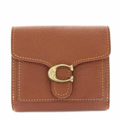 コーチ COACH タビー TABBY スモールウォレット 財布 二つ折り 小銭入れ レザー 茶 ブラウン /YT
