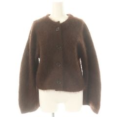 エストネーション ESTNATION 24AW  ピュアファーカシミヤ カーディガン F 茶 /MI ■OS レディース ESTNATION ニット セーター / ピュアファーカシミヤ