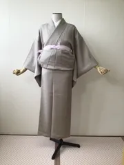 【長期保管品】正絹小紋着尺 澤瀉 オモダカ 反物 未仕立て品 Prices down2】正絹 小紋 反物 着物「格子 赤紫色」日本製 丹後