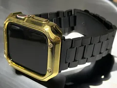 Apple Watch ステンレスベルト付きカバーセット メンズ レディース対応 Ultra 2 38mm 40mm 41mm 42mm 44mm 45mm 46mm49mm 35