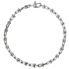ティファニー ブレスレット ユニセックス ハードウェア マイクロリンク ジュエリー アクセサリー Ag925 メンズ レディース TIFFANY&Co. シルバー925    約6.9g【中古品】