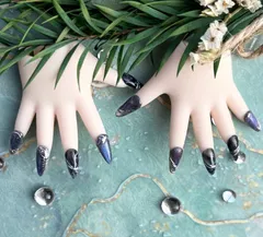 ドール用ネイルチップ　マグネット、ミラーデザイン