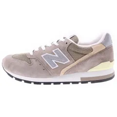New Balance (ニューバランス) 996 スエード メッシュ ローカットスニーカー U996GR グレー/ブラウン US8.5/26.5cm