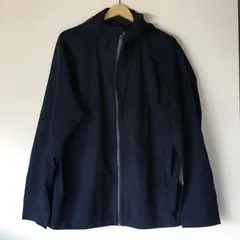 ユニクロ ブロックテックパーカ 3Dカット メンズ XL ネイビー 2751202510080041