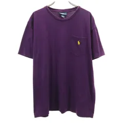 Polo by Ralph Lauren ポロバイラルフローレン 半袖 Tシャツ M パープル ポケT メンズ 古着