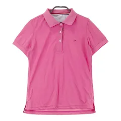 サイズ：L TOMMY HILFIGER GOLF トミー ヒルフィガーゴルフ  半袖ポロシャツ  ピンク系 [240101463183] ゴルフウェア レディース ストスト