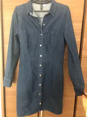ZARA ザラ　デニムワンピース　長袖ワンピース　ロングジャケット　デニム