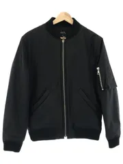 A.P.C アーペーセー 中綿入りコットンナイロンボンバージャケット ブラック XSのサムネイル