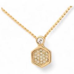 ディオール ネックレス ヘキサゴン ゴールド Bランク di5506ce