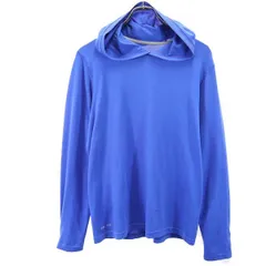 ナイキ 長袖 トレーニングウェア S ブルー系 NIKE フード メンズ 古着 【231217】