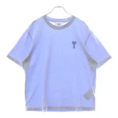 【新品タグ付き】amiparis アミパリス　Tシャツ　ブルー 2025年最新】AMIPARIS tシャツ ブルーの人気アイテム - メルカリ