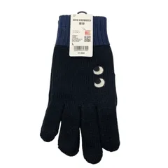 ♪1171 ユニクロ アニヤハインドマーチ ヒートテックニットグローブ Lサイズ　ネイビー  UNIQLOのサムネイル