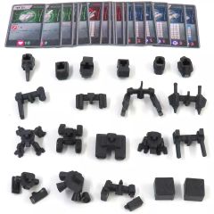 [Used] Board Game [Junk Item] Mechmaker Miniature Parts + Container + Card Set
