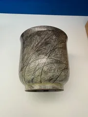 現川焼 臥牛窯 十三代横川臥牛作 白鷺茶入
