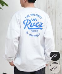 【ムラスポ公式】新品 RVCA ルーカ 長袖 Tシャツ メンズ バックプリント ラウンドロゴ オーバーサイズ ユニセックス BF041-152
