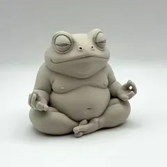 ぽっちゃり禅を組むカエル 瞑想するカエル インテリア置物 インテリア雑貨 置物 オブジェ インテリア 運気アップ 運気上昇 ラッキーアイテム 風水 玄関 贈り物 プレゼント